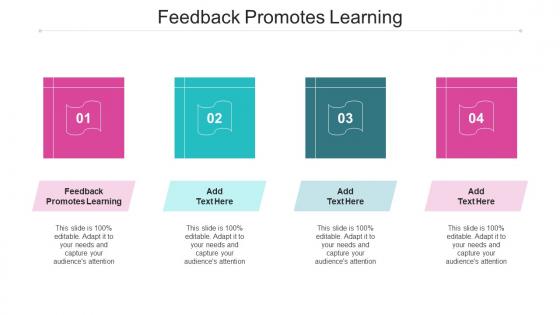 Feedback Promotes Learning Ppt Powerpoint Presentation Model Clipart Cpb