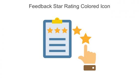 Feedback Star Rating Colored Icon In Powerpoint Pptx Png And Editable Eps Format