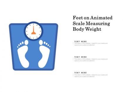 Feet on animated scale measuring body weight