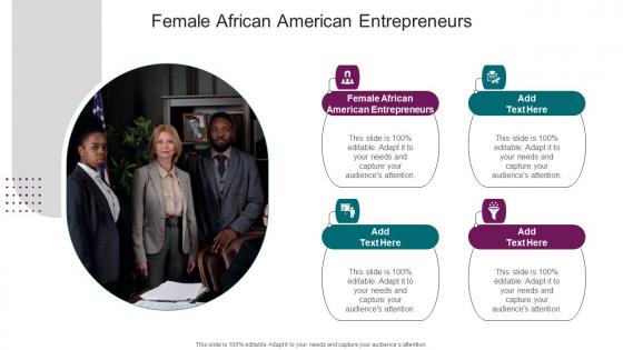 Female African American Entrepreneurs In Powerpoint And Google Slides Cpb