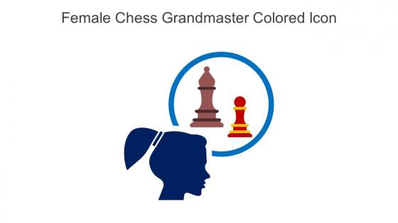 Female Chess Grandmaster Colored Icon In Powerpoint Pptx Png And Editable Eps Format