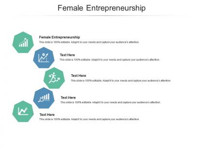 Female entrepreneurship ppt powerpoint presentation portfolio example file cpb