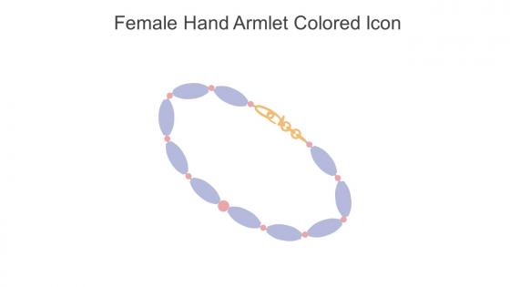 Female Hand Armlet Colored Icon In Powerpoint Pptx Png And Editable Eps Format