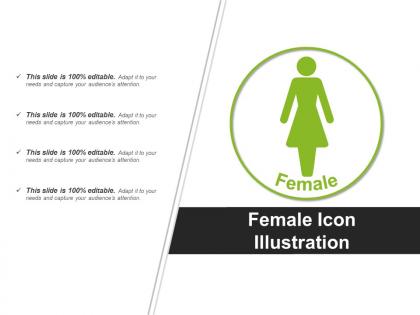 Female icon illustration powerpoint graphics