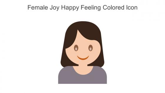 Female Joy Happy Feeling Colored Icon In Powerpoint Pptx Png And Editable Eps Format