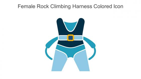 Female Rock Climbing Harness Colored Icon In Powerpoint Pptx Png And Editable Eps Format
