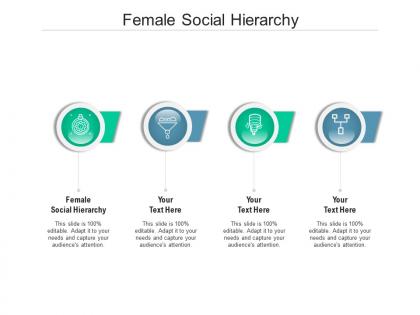 Female social hierarchy ppt powerpoint presentation summary slideshow cpb