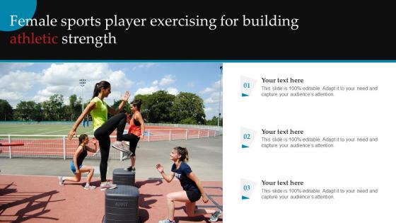 Female Sports Player Exercising For Building Athletic Strength