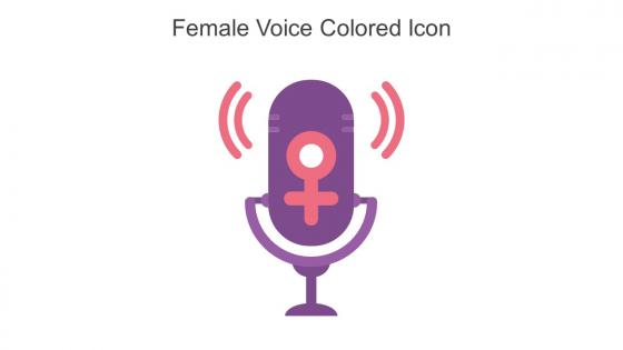 Female Voice Colored Icon In Powerpoint Pptx Png And Editable Eps Format
