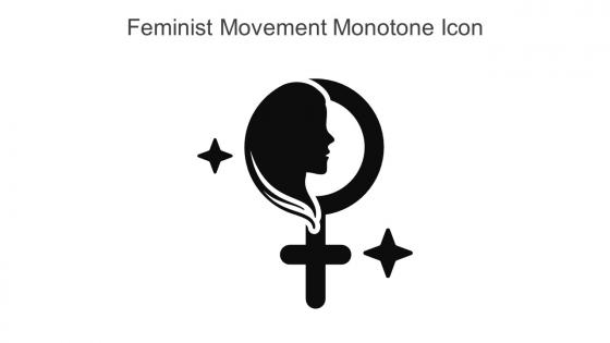 Feminist Movement Monotone Icon In Powerpoint Pptx Png And Editable Eps Format