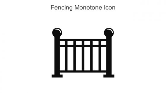 Fencing Monotone Icon In Powerpoint Pptx Png And Editable Eps Format