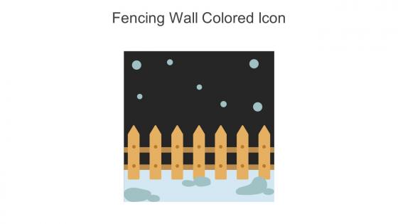 Fencing Wall Colored Icon In Powerpoint Pptx Png And Editable Eps Format