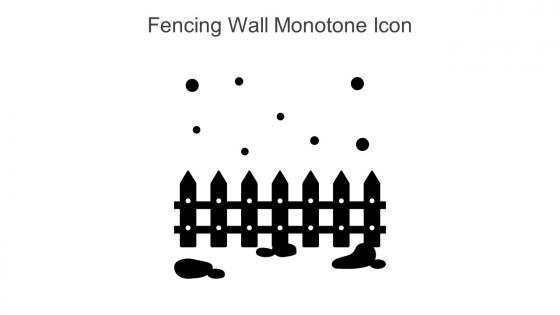Fencing Wall Monotone Icon In Powerpoint Pptx Png And Editable Eps Format