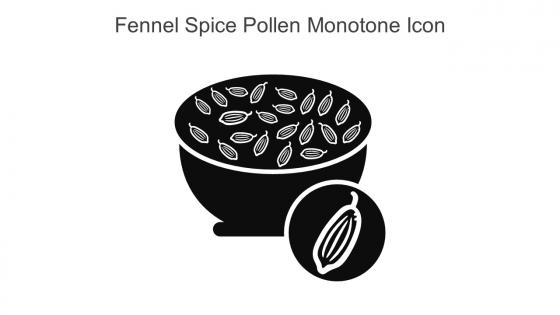 Fennel Spice Pollen Monotone Icon In Powerpoint Pptx Png And Editable Eps Format