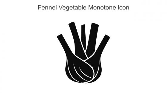 Fennel Vegetable Monotone Icon In Powerpoint Pptx Png And Editable Eps Format
