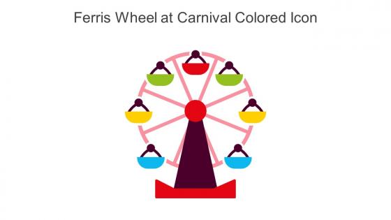 Ferris Wheel At Carnival Colored Icon In Powerpoint Pptx Png And Editable Eps Format