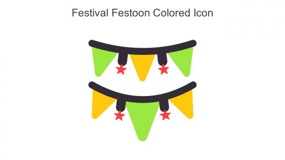 Festival Festoon Colored Icon In Powerpoint Pptx Png And Editable Eps Format