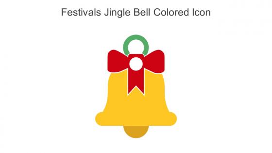 Festivals Jingle Bell Colored Icon In Powerpoint Pptx Png And Editable Eps Format