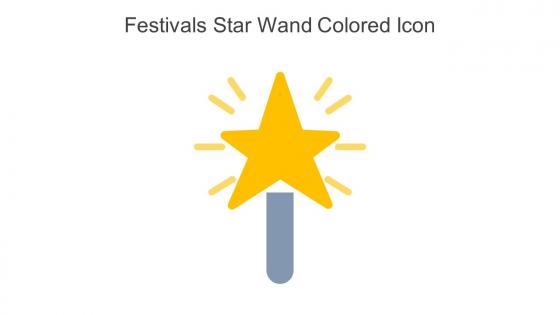 Festivals Star Wand Colored Icon In Powerpoint Pptx Png And Editable Eps Format