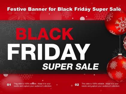 Festive banner for black friday super sale
