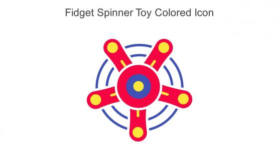 Fidget Spinner Toy Colored Icon In Powerpoint Pptx Png And Editable Eps Format