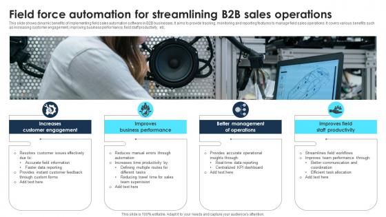 Field Force Automation For Streamlining B2B Sales Operations
