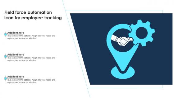 Field Force Automation Icon For Employee Tracking