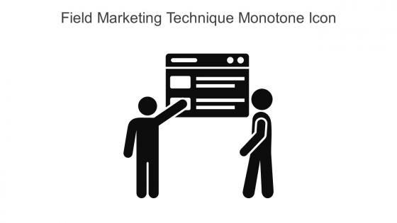 Field Marketing Technique Monotone Icon In Powerpoint Pptx Png And Editable Eps Format