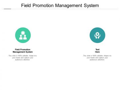 Field promotion management system ppt powerpoint infographic template structure cpb