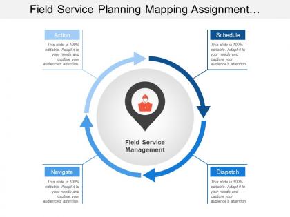 Field service planning mapping assignment completion