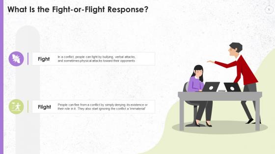 Fight Or Flight Response At Workplace Conflict Training Ppt