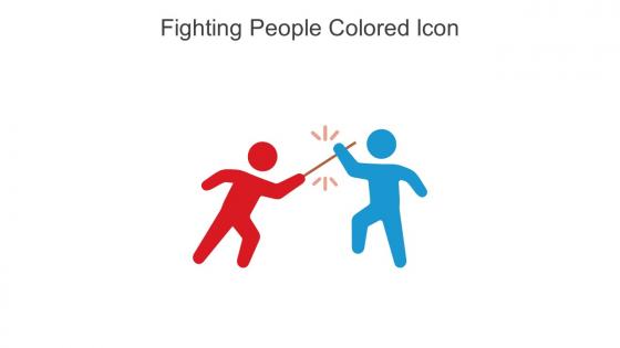Fighting People Colored Icon In Powerpoint Pptx Png And Editable Eps Format