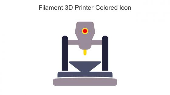 Filament 3D Printer Colored Icon In Powerpoint Pptx Png And Editable Eps Format