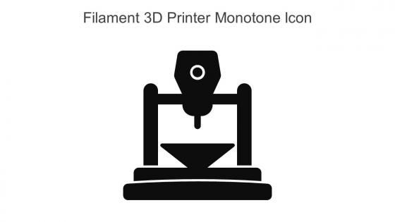 Filament 3D Printer Monotone Icon In Powerpoint Pptx Png And Editable Eps Format