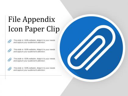 File appendix icon paper clip