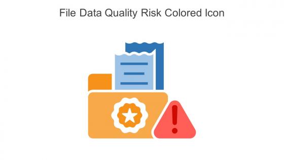 File Data Quality Risk Colored Icon In Powerpoint Pptx Png And Editable Eps Format