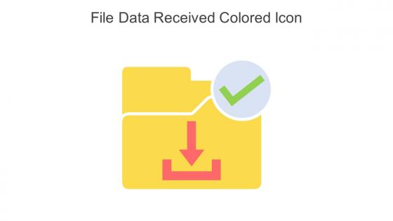 File Data Received Colored Icon In Powerpoint Pptx Png And Editable Eps Format