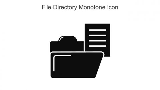File Directory Monotone Icon In Powerpoint Pptx Png And Editable Eps Format