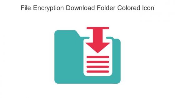File Encryption Download Folder Colored Icon In Powerpoint Pptx Png And Editable Eps Format