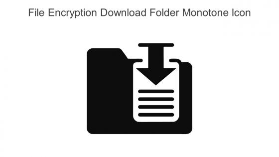 File Encryption Download Folder Monotone Icon In Powerpoint Pptx Png And Editable Eps Format