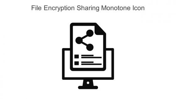 File Encryption Sharing Monotone Icon In Powerpoint Pptx Png And Editable Eps Format