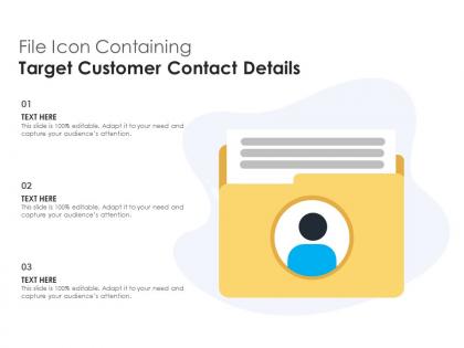 File icon containing target customer contact details