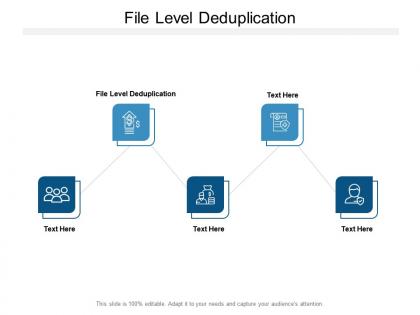 File level deduplication ppt powerpoint presentation layouts elements cpb