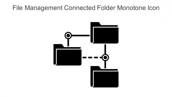 File Management Connected Folder Monotone Icon In Powerpoint Pptx Png And Editable Eps Format