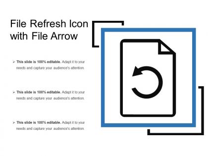 File refresh icon with file arrow