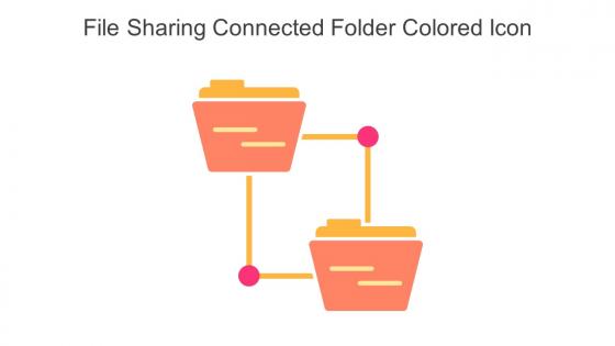 File Sharing Connected Folder Colored Icon In Powerpoint Pptx Png And Editable Eps Format