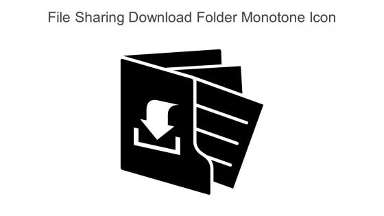 File Sharing Download Folder Monotone Icon In Powerpoint Pptx Png And Editable Eps Format