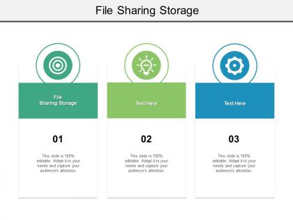 File sharing storage ppt powerpoint presentation infographic template diagrams cpb