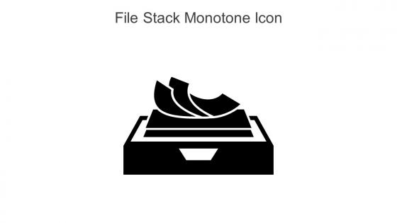 File Stack Monotone Icon In Powerpoint Pptx Png And Editable Eps Format