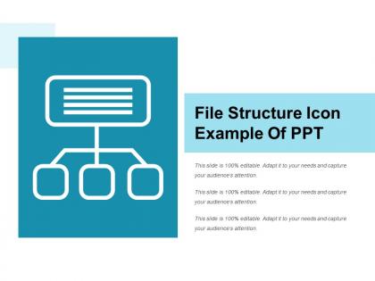 File structure icon example of ppt